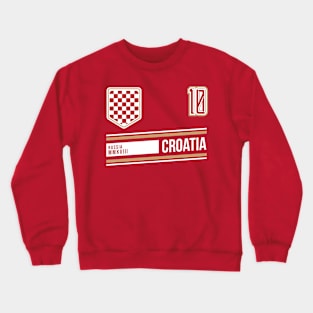 Croatia Hrvatska World Soccer Football Futbol Crewneck Sweatshirt